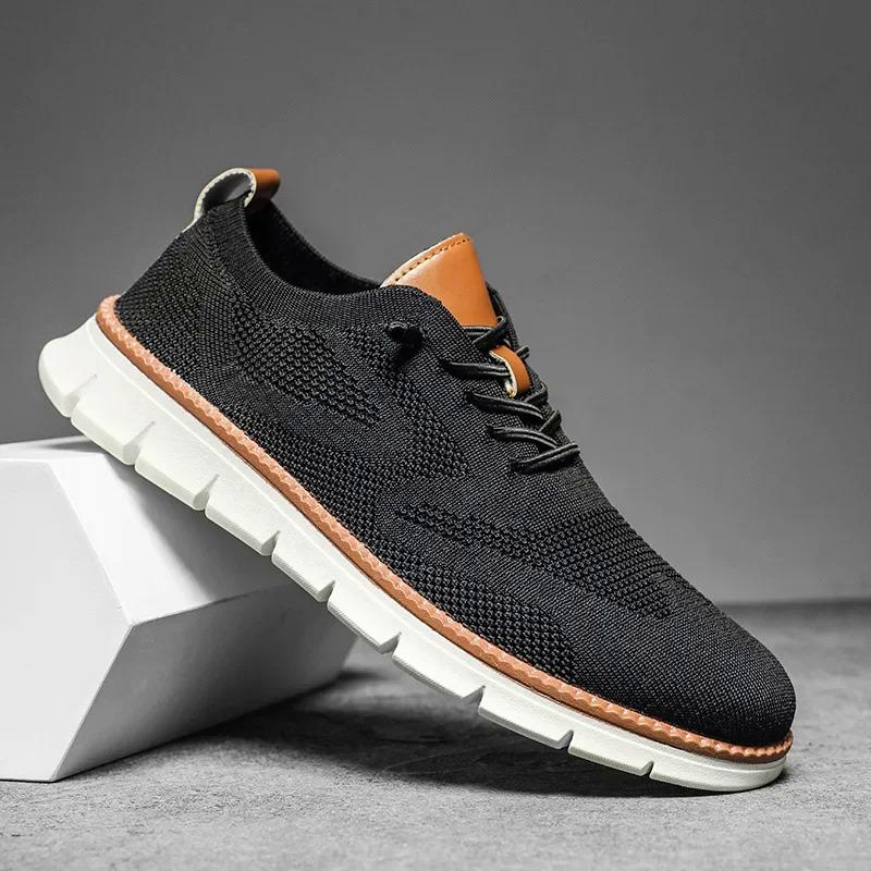 Men Casual Shoes Breeze Stylish Oxfords Fashion Formal Business Urban Shoes for Male Non Slip Dress Sneakers for Party