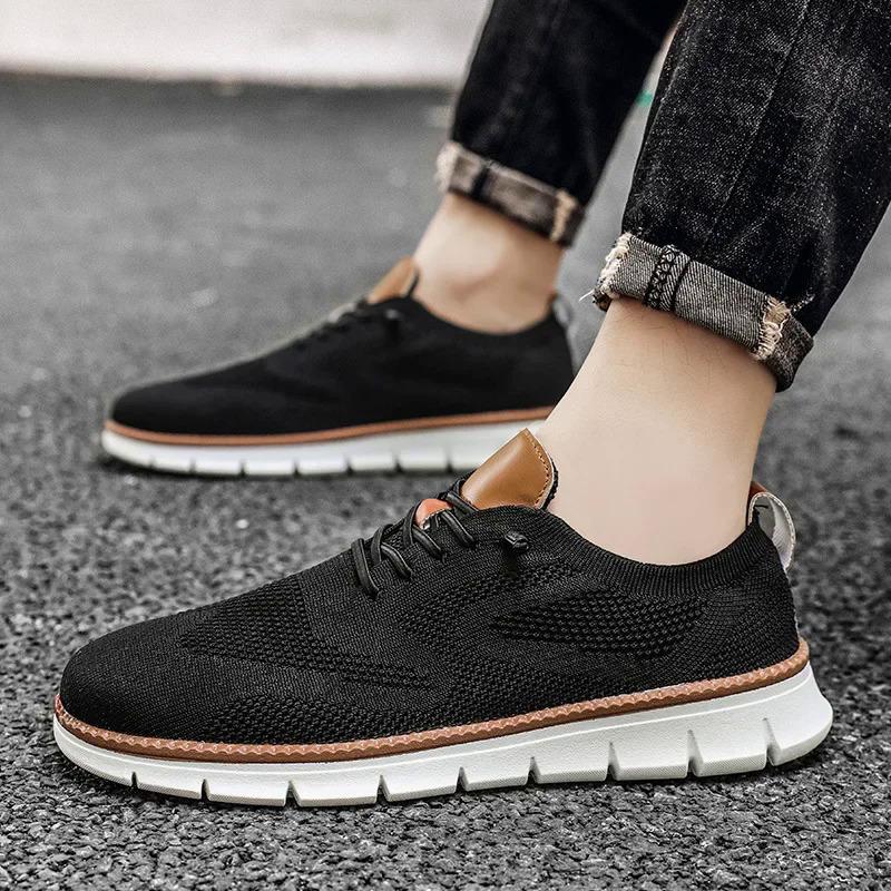 Men Casual Shoes Breeze Stylish Oxfords Fashion Formal Business Urban Shoes for Male Non Slip Dress Sneakers for Party