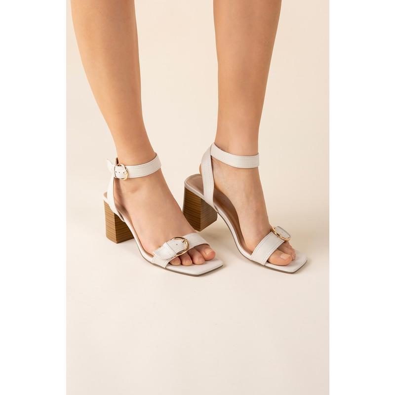 Fortune Dynamic TREATY-S Buckle Sandal Heel Shoe Summer