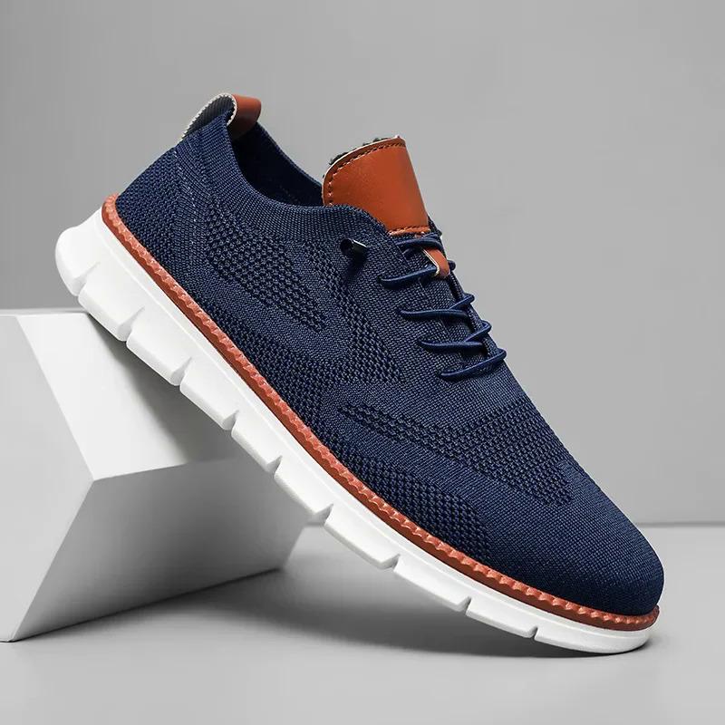 Men Casual Shoes Breeze Stylish Oxfords Fashion Formal Business Urban Shoes for Male Non Slip Dress Sneakers for Party