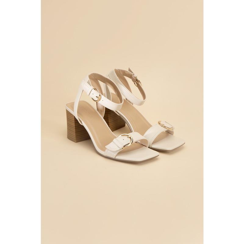 Fortune Dynamic TREATY-S Buckle Sandal Heel Shoe Summer