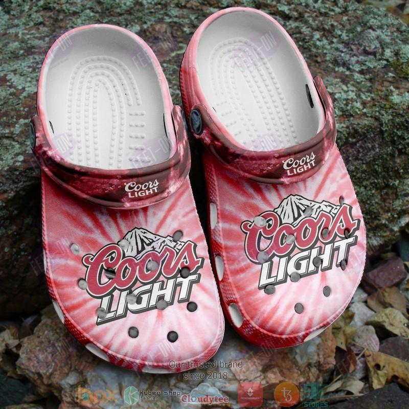 [C17] Pink Coor Light Beer Clogs Camping Fishing, Beer Lover Slippers for Men and Women