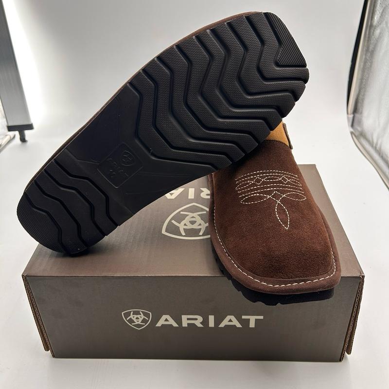 Ariat Men’s Silversmith Square Toe Scuff Slipper (chocolate)