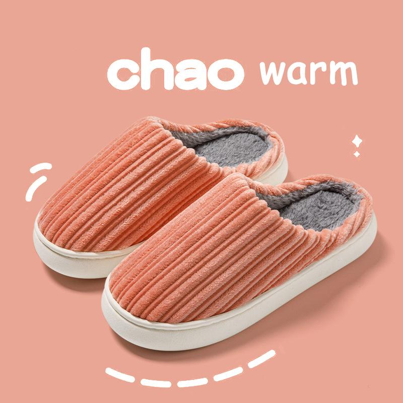 Womens Slippers Cotton Warm Memory Foam Anti-Slip House Shoes Comfortable Cotton Slippers Home Bedroom Shoes Indoor & Outdoor