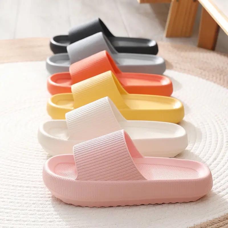 Men's and Women's Cloud Slippers,Pillow House Slippers, Shower Shoes,Indoor Slippers, Bathroom Sandals,Ultimate Comfort, Lightweight, ThickSole, Non-Slip, Easy to Clean Footwear Walking Shoes