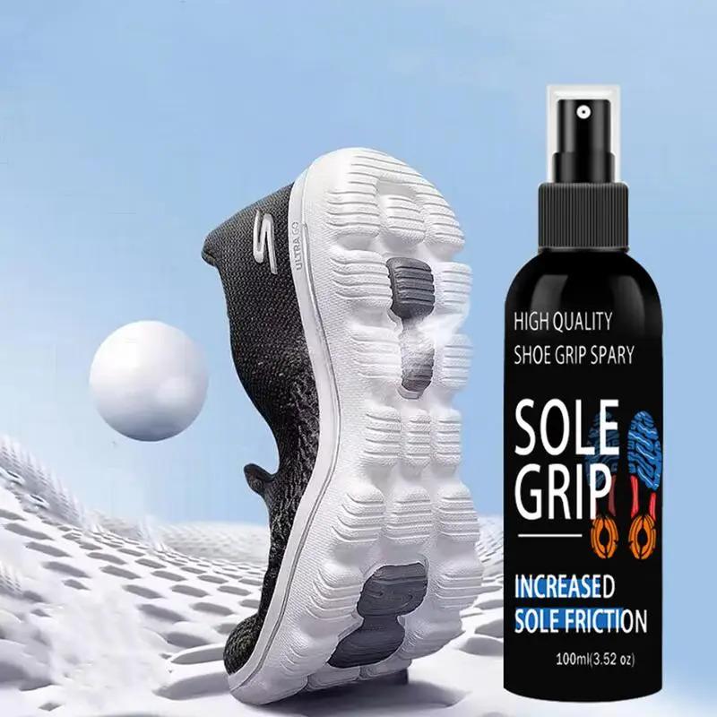 Sports Shoe Grip Spray 100ml Basketball Shoe Bottom Sole Spray Shoe Traction Enhancer Basketball Court Shoe Grip for Sneaker