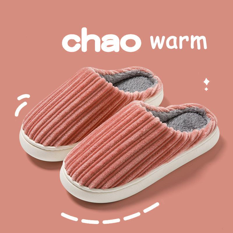 Womens Slippers Cotton Warm Memory Foam Anti-Slip House Shoes Comfortable Cotton Slippers Home Bedroom Shoes Indoor & Outdoor