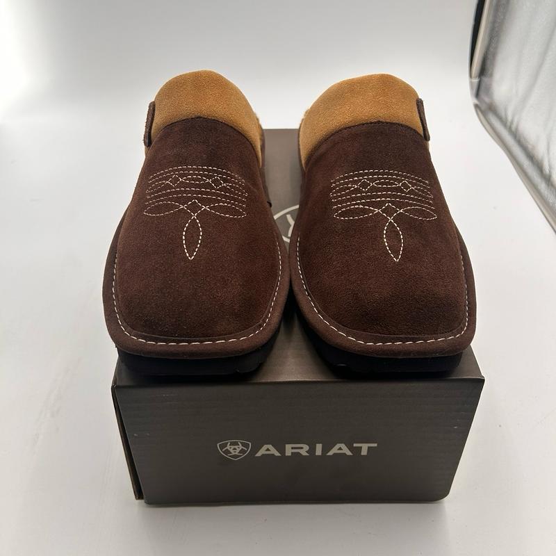 Ariat Men’s Silversmith Square Toe Scuff Slipper (chocolate)