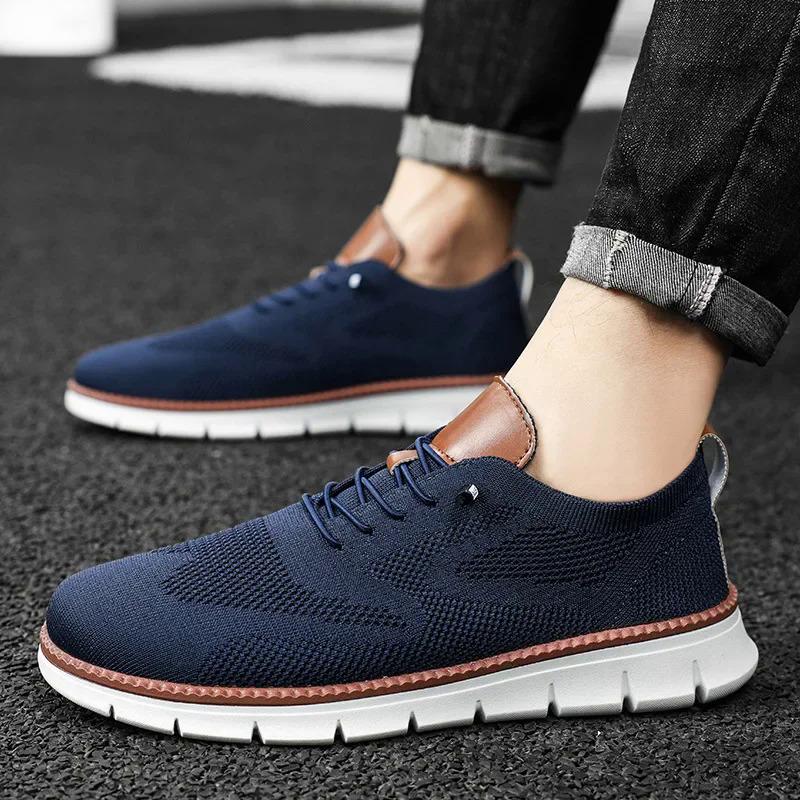 Men Casual Shoes Breeze Stylish Oxfords Fashion Formal Business Urban Shoes for Male Non Slip Dress Sneakers for Party