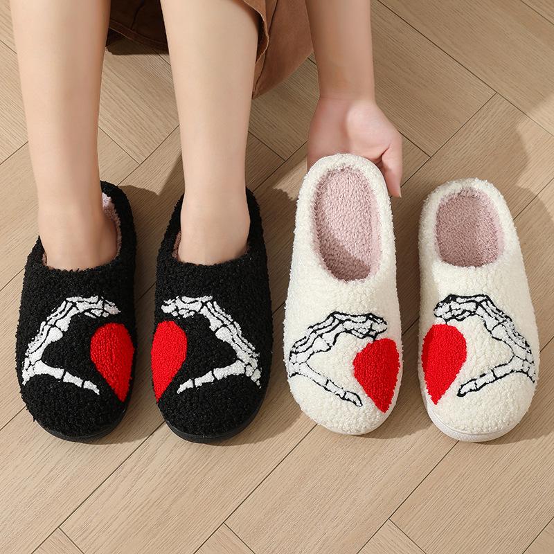 Comfortable women's slippers fuzzy memory cotton comfortable winter cute slippers fashionable indoor soft warm slippers Girl Walking Shoes