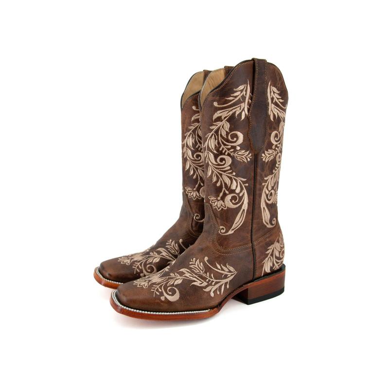 Esmeralda Verano Capuchino Square Toe Cowgirl Boot