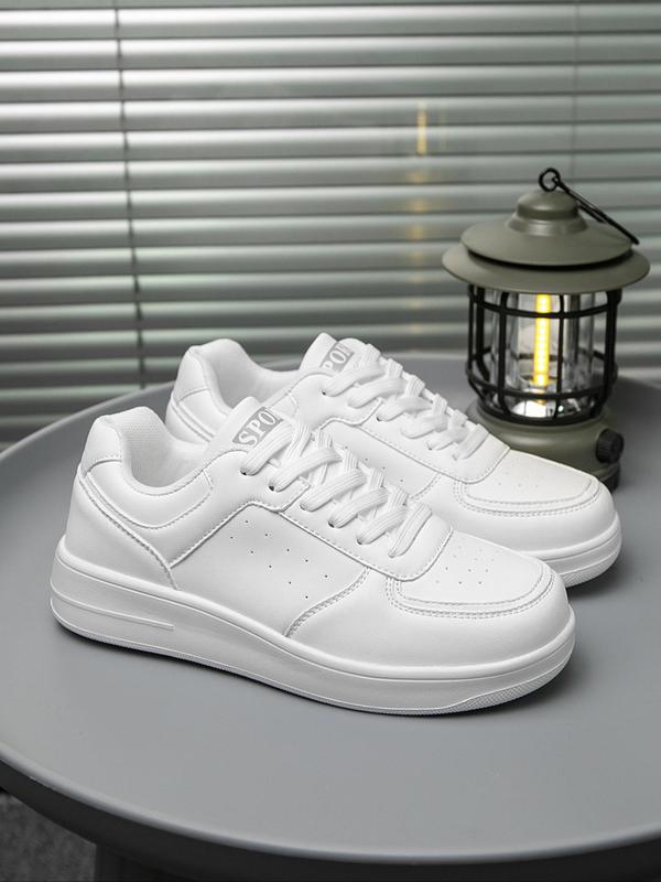 Women's Fashionable Lace Up Low Top Sneakers, Casual Comfortable Sports Shoes for Daily Wear, Female All-match Round Toe Shoes for Daily Wear