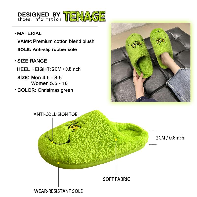 2024 Christmas Home Comfort Slippers Women Men Indoor Soft Warm Cotton Bedroom Slippers Comfortable Autumn and Winter Home Slippers