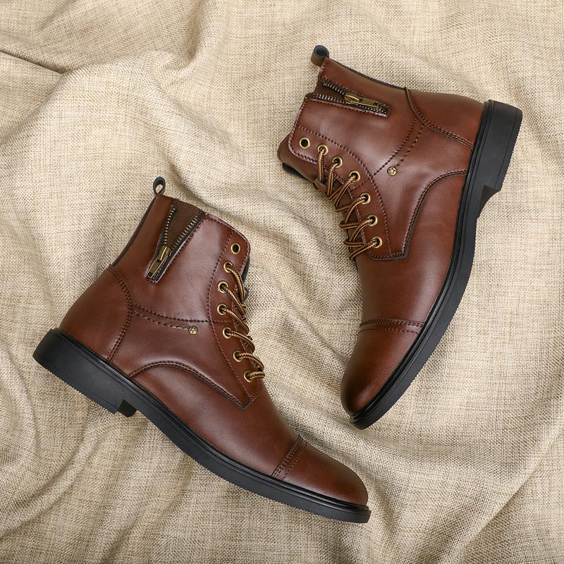 Men's Fashion Boots Classic Combat Boots Dress Boots