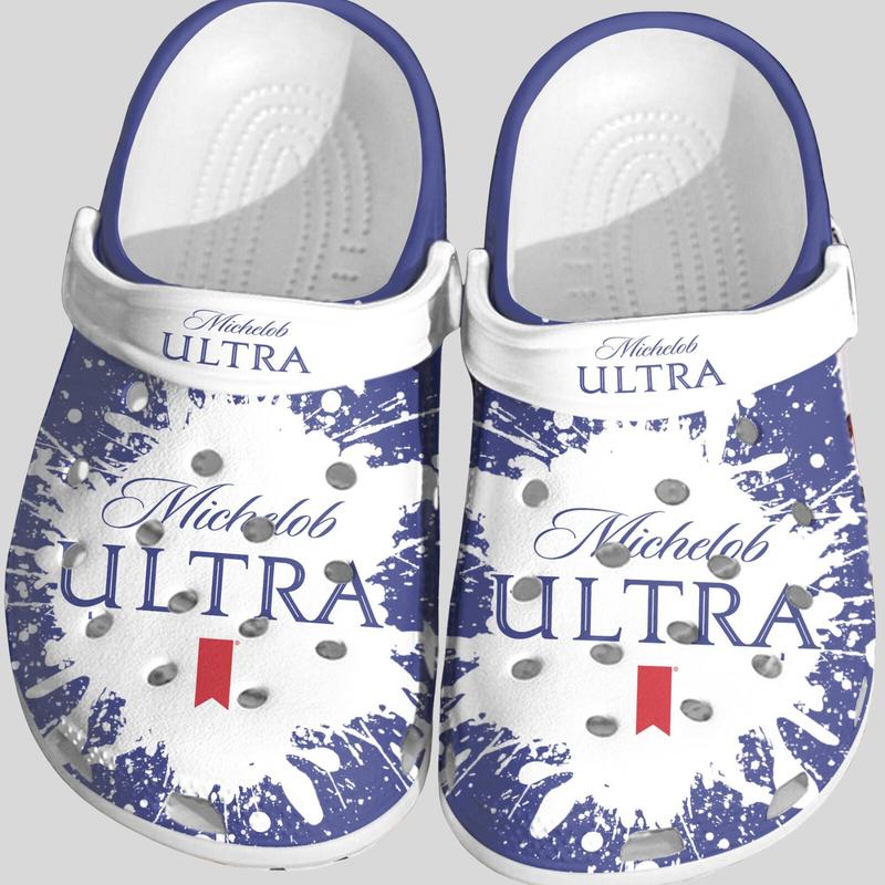 Michelob Ultra Clogs, Michelob Ultra Shoes, Beer CLogs Footwear, Drink Beer Shoes