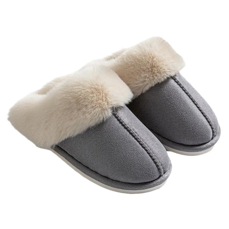 Women's Cozy Memory Foam Fleece Slippers for Indoor & Outdoor - Fluffy Winter House Shoes