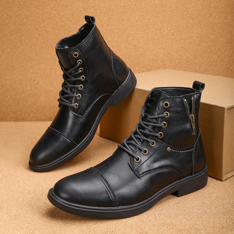 Men's Fashion Boots Classic Combat Boots Dress Boots