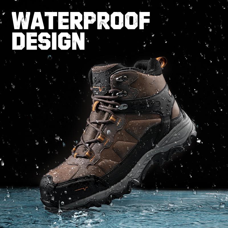 Men's Wide Non-Slip Steel-Toe Work Boots