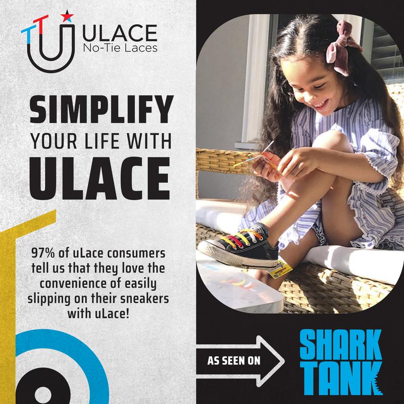 uLace Kiddos No-Tie Shoelaces: Stretchy, Easy-to-Install Elastic Laces for Sneakers - Set of 6 Footwear Comfort