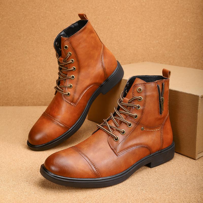 Men's Fashion Boots Classic Combat Boots Dress Boots