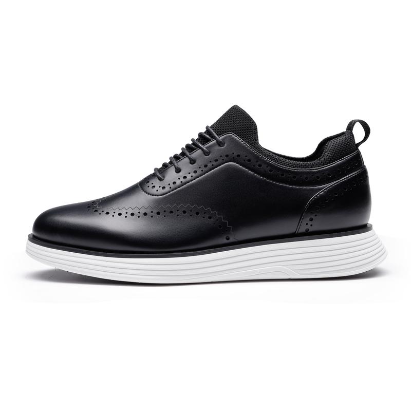 Bruno Marc MaxFlex SuiteCraft Men's Smart-Casual Casual Wingtip Dress Sneakers with Color Contrast Detail - Sports Shoes