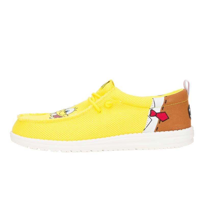 HEYDUDE X SpongeBob - Mens Comfortable Slip on Shoes