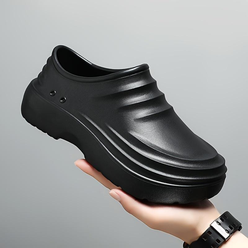 2024 New Men's Shoes Chef Shoes Non-Slip, Waterproof and Oil Resistant for Kitchen Work Bandage Dress Women's Shoes Work Shoes Slip-on Platform