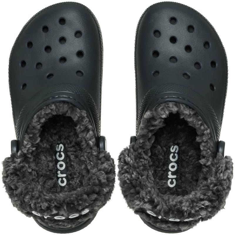 Crocs Unisex Adult Classic Fleece Lined Clogs, Fluffy Slippers Walking Shoes Boy