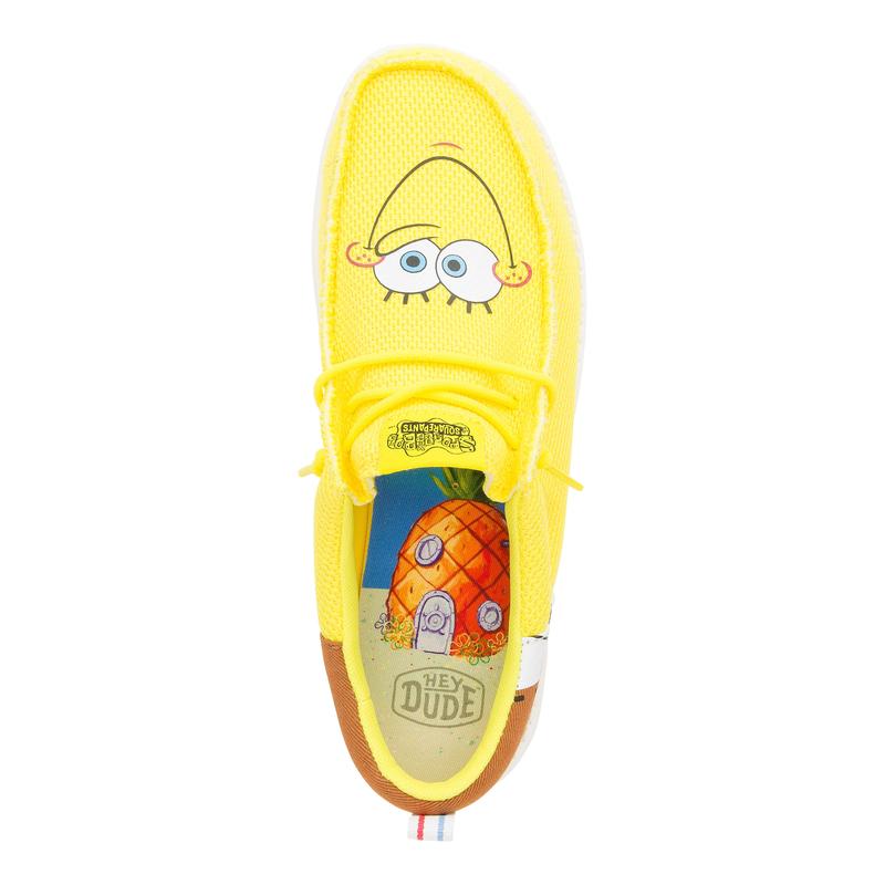 HEYDUDE X SpongeBob - Mens Comfortable Slip on Shoes