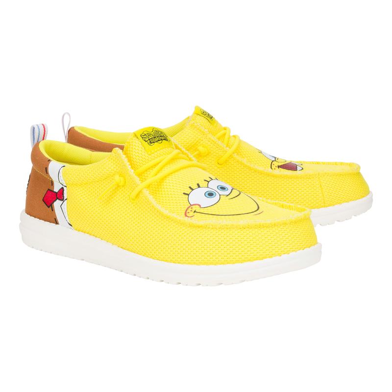 HEYDUDE X SpongeBob - Mens Comfortable Slip on Shoes