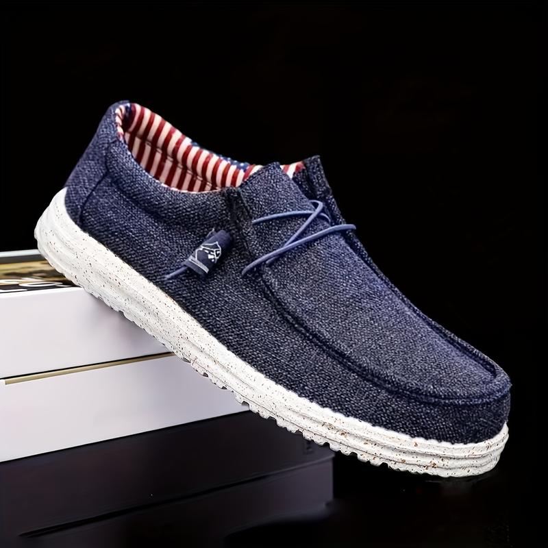 Men’s Versatile Casual Loafers: Non-Slip, Breathable Street Sneakers With Lace-Up Closure - Perfect for All Seasons