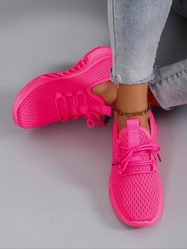 Women's Fashionable Lace Up Low Top Sneakers, Casual Comfortable Breathable Sports Shoes, Female All-match Round Toe Shoes for Daily Wear, Fall Outfits, Fall Freshness 2024 Fall Shoes Fall Outfits Walking Shoes