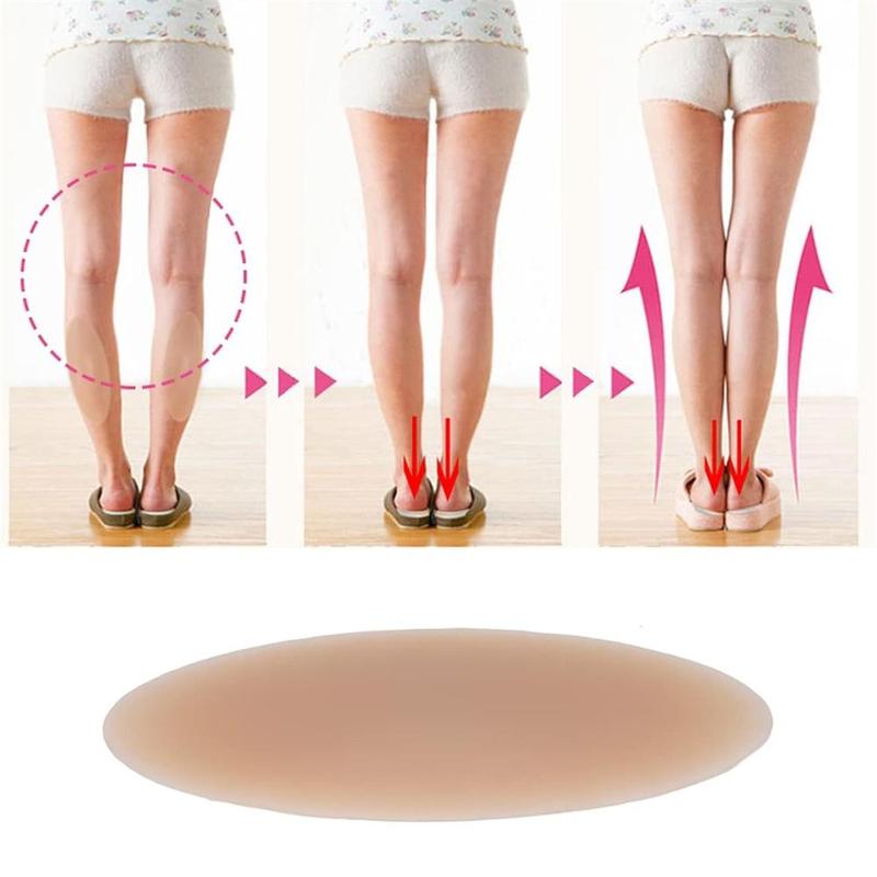 Silicone Self-adhesive Calf Pads, 1 Pair Straight Leg Pads, Thin & Invisible Leg Corrector Adhesive Pads, Stockings Accessories