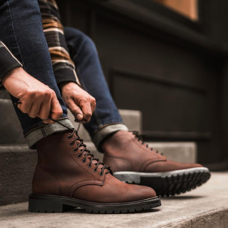 Thursday Boots Men's Hero Lace-Up Boot In Arizona Adobe Leather