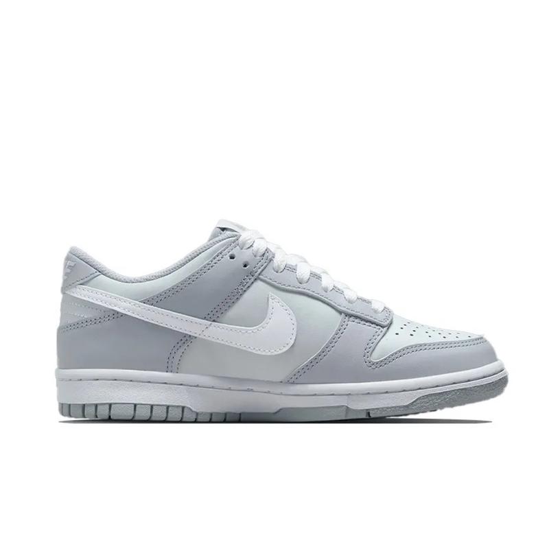 Nike Dunk Low ‘Two-Toned Pure Platinum Wolf Grey’ Youth   Women’s - Perfect Neutral for Casual Wear Sneaker Walking Shoes Trainer Sports Shoes