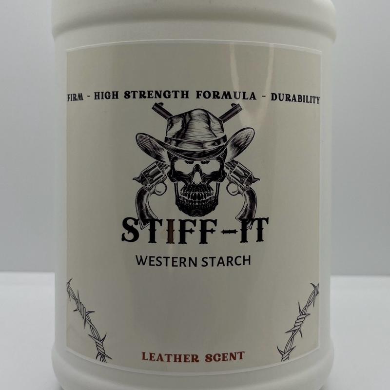 Stiff-it Western Cowboy Starch for Crisp and Clean Denim - Patent Formula with Leather Scent, Easy-Pour Design, and Wrinkle-Free Jeans