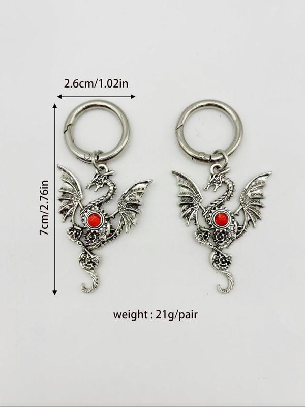 Punk Style Dragon Design Shoe Charms, Fashionable Gothic Style Animal Design Shoe Decoration Charms, Shoes Decorations for Boots & Sneakers