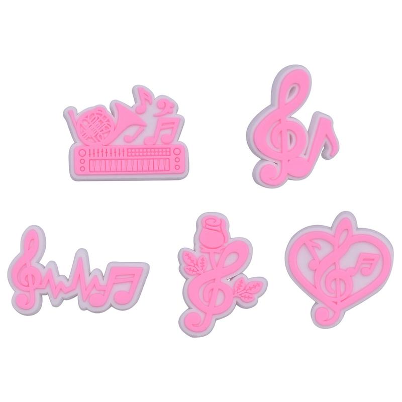 31PCS Fashion Pink Shoe Charms PVC Charms for Shoes Decoration Charms