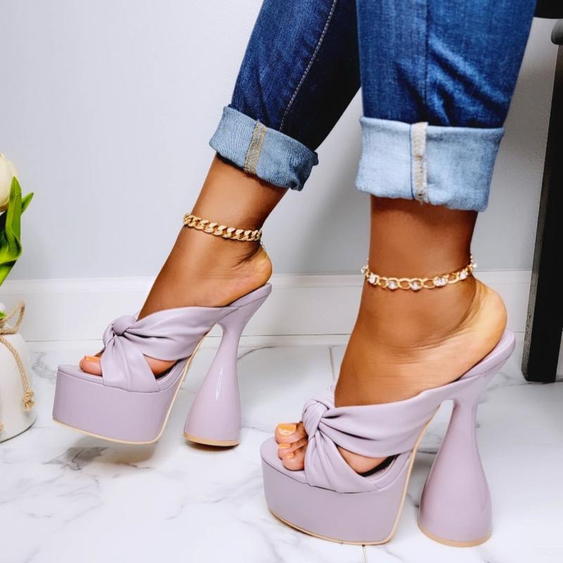 Evalyn - Lilac - Platform heels