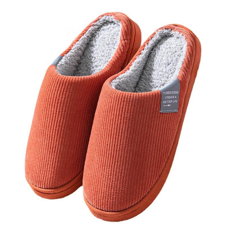 Womens Indoor Memory Foam Cotton Scuff Slippers Slip On House Shoes Flats Breathable Lightweight Washable Non Skid Rubber Soles