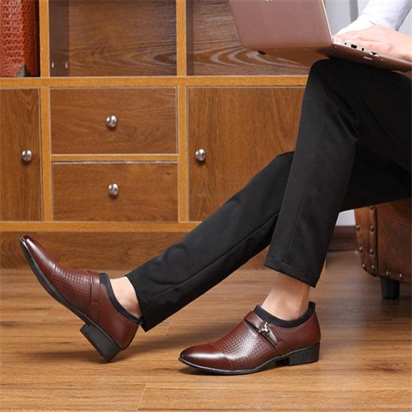 Formal men's leather shoes