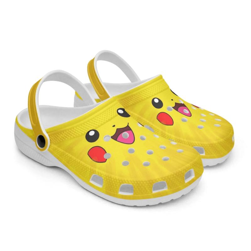 Pika Pocketmonster Clogs, Gift For Him And Her