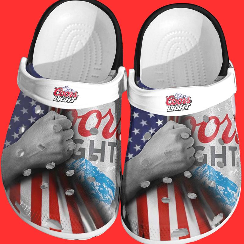 Coors Light Clogs, Coors Light Shoes, Beer CLogs Footwear Comfort Women Walking Shoes Girl Sandal