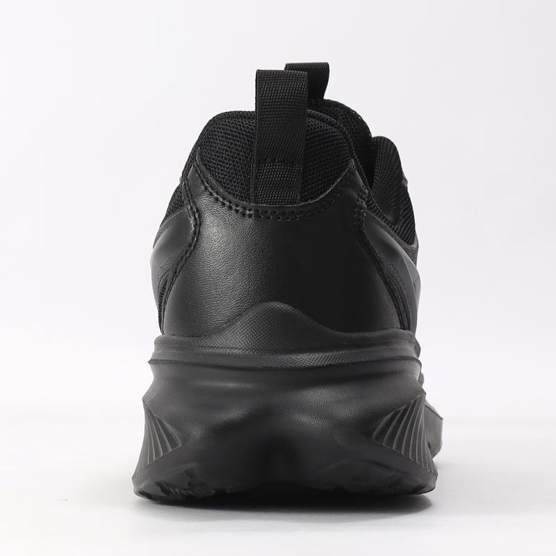 Men's Black Simple Work Shoes, Non-slip Breathable and Comfortable Kitchen Chef Service Shoes, Non-slip Casual Walking Sports Shoes for Hospitals Restaurants