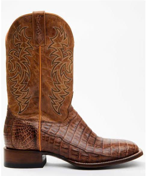 Cody James Men's Nuez Exotic Caiman Skin Western Boots - Broad Square Toe