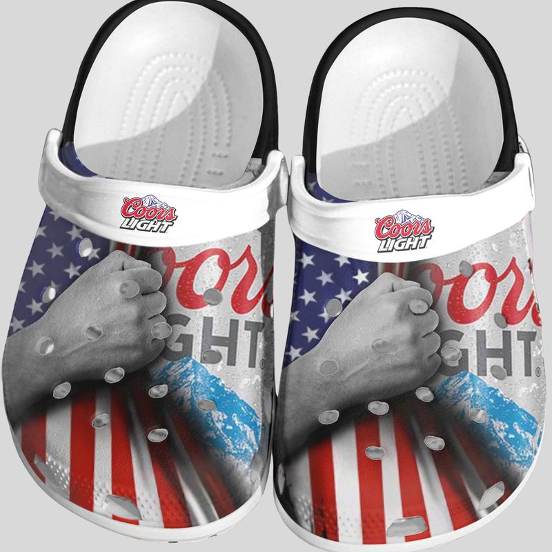 Coors Light Clogs, Coors Light Shoes, Beer CLogs Footwear Comfort Women Walking Shoes Girl Sandal