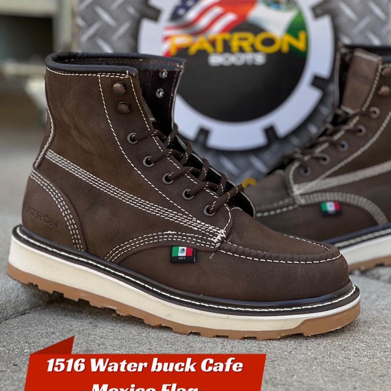 1517 Water Buck Cafe  Patron Boots Botas de trabajo