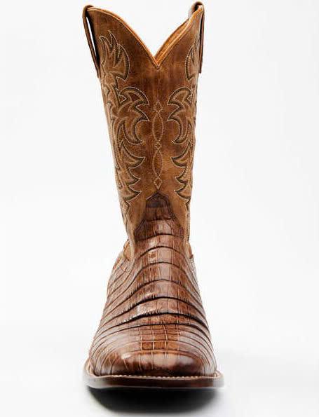 Cody James Men's Nuez Exotic Caiman Skin Western Boots - Broad Square Toe