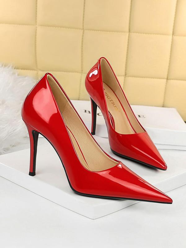 Women's Fashionable Solid Color Stiletto Heels, Elegant Pointed Toe High Heels for Party, Daily Clothing Decor for Women & Girls