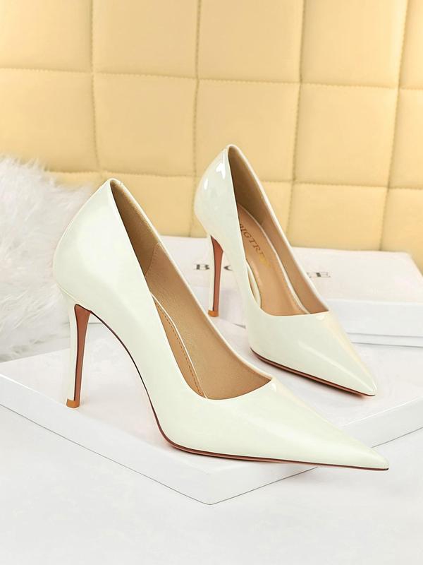 Women's Fashionable Solid Color Stiletto Heels, Elegant Pointed Toe High Heels for Party, Daily Clothing Decor for Women & Girls